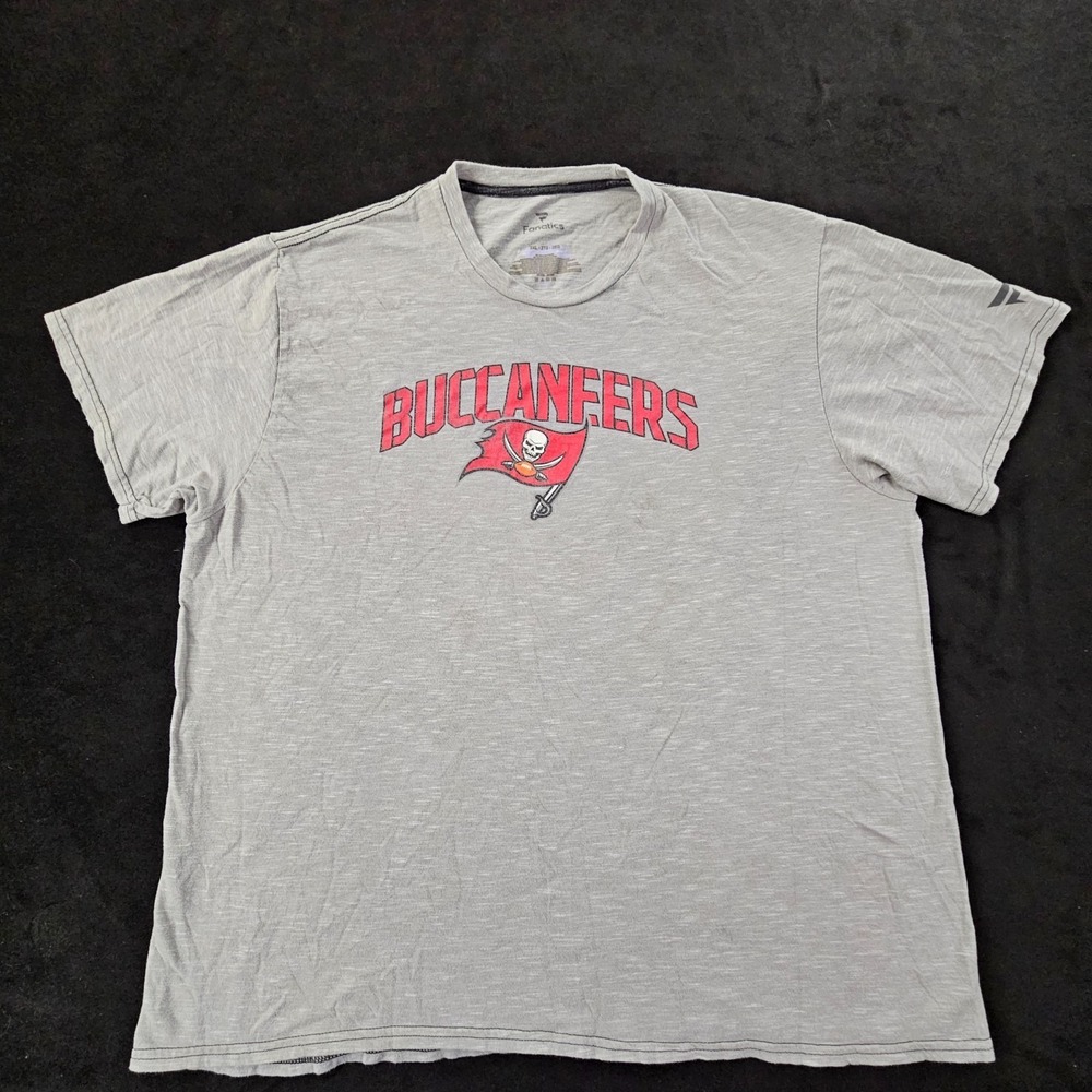 Tampa Bay Buccaneers #12 Tom Brady Gray Short Sleeve T-Shirt Men's 2XL